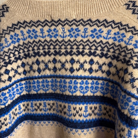 JW ANDERSON Uniqlo Blue and Cream Knit Sweater XS - Picture 4 of 5